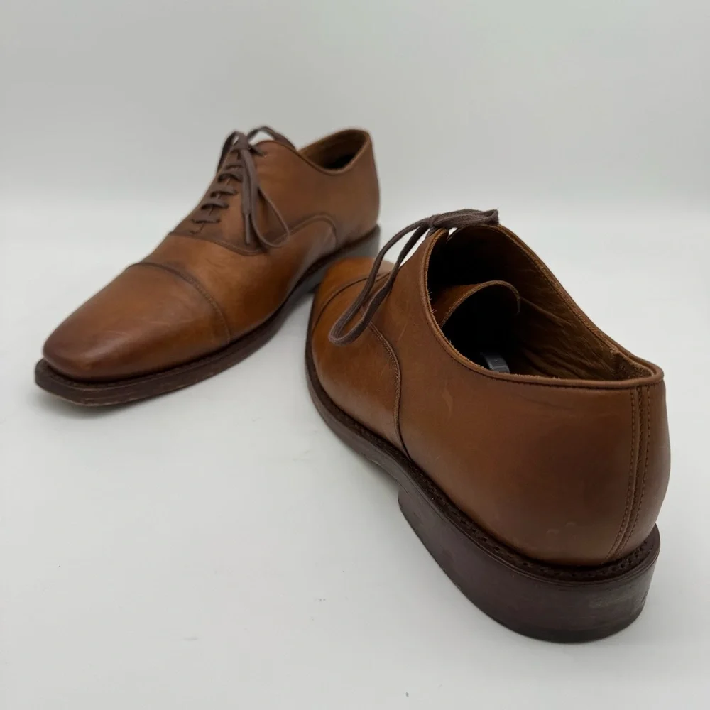 Thursday Boot Co. Executive Cap Toe Cuero Tan Leather Shoe Size 11.5